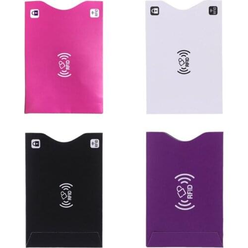 1Pc ID Credit Card Cover RFID Protector Shielded Sleeve Business Bank Cards Case LX9F