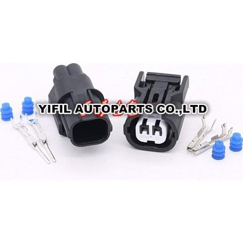 10sets/lot 2 Pin/Way Male Female Intake Pressure Sensor Plug Headlight Turn Lights Connector For Honda Accord