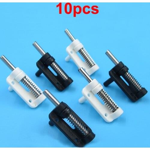 10pcs Canopy Hatch Lock Mini Latch Fixed Buckle Hood Cover Spring Cockpit Pins Door Lockers for RC Airplane/Boat Model DIY Parts
