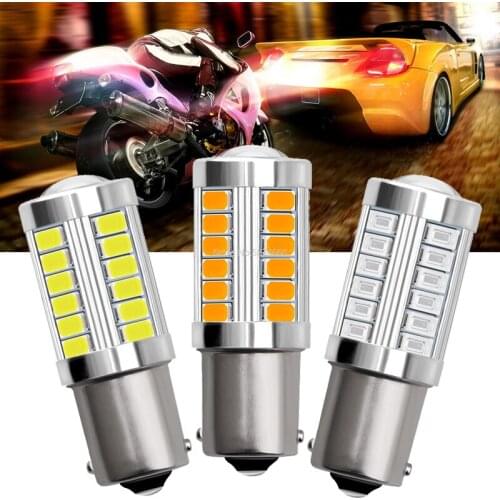2pcs 1156 BA15S P21W LED Car Tail Bulb Brake Reserve Lights 12V DC Auto Reverse Lamp Daytime Running Signal Light Lighting Lamps
