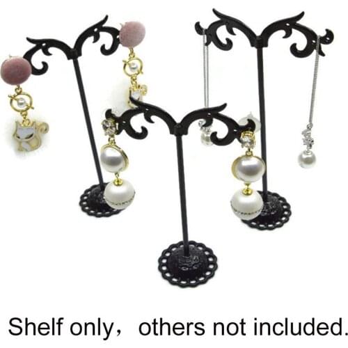 3Pcs Metal Earrings Shelf Stand Holder Jewelry Ear Stud Display Rack Organizer