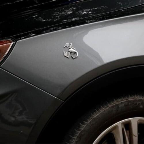 3D Car Stickers Metal Car Auto Logo Scratch Decal Chrome Badge Scorpion Emblem Self Adhesive Sticker Car Styling Accessories