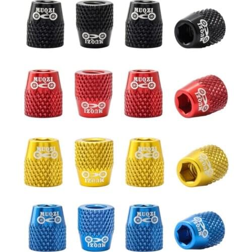 4PCS Bike Brake Shoes Screw M6 Brake Pad Bolt Aluminum Alloy V Brake Blocks Nut For Mtb Road Fixed Gear Bicycle Parts