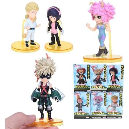 6pcs/set My Hero Academia Figure Toy Katsuki Shoto Todoroki Action Figure Anime My Hero Academia Figure Model Toys