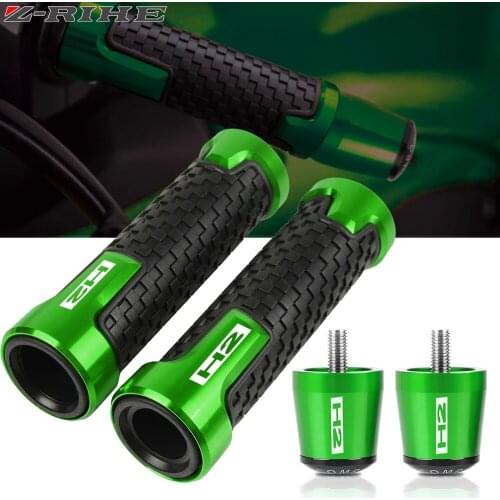 Motorcycle Accessories Aluminum 7/8" 22mm Handlebar Hand Bar Grips Handle Grip End Cap Plug For KAWASAKI ZH2 Z H2 2019 2020 2021