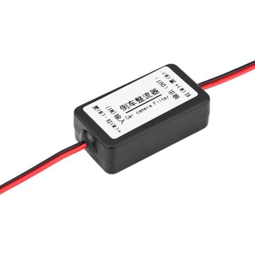 Car Rearview Camera Power Relay 12V Car Backup Camera Relay Regulator Car Camera Power Relay Capacitor Filter Connector