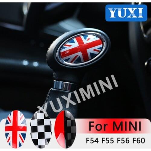 Car gear Lever Decoration Patch For BMW MINI Cooper S ONE F54 F55 F56 F60 Countryman Interior Styling Modification Accessories