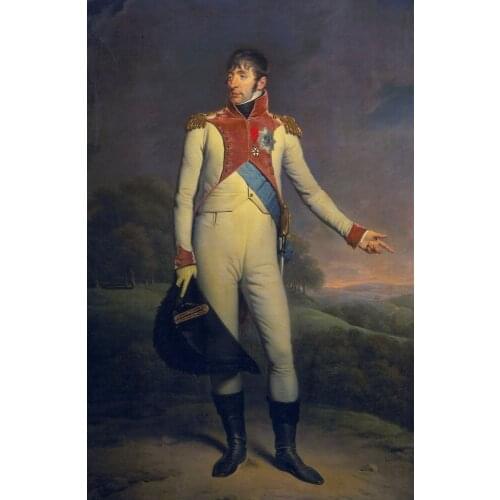 36" large # TOP ART # Kingdom of Holland Netherlands Louis I portrait print oil painting on canvas- good quality