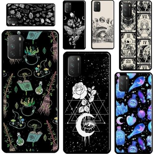 Occult Witchcraft Moon Gothic Witch For Xiaomi Mi Note 10 Lite Mi 11 Ultra 9T 10T Pro A3 Phone Case For POCO F3 F2 M3 X3 Pro