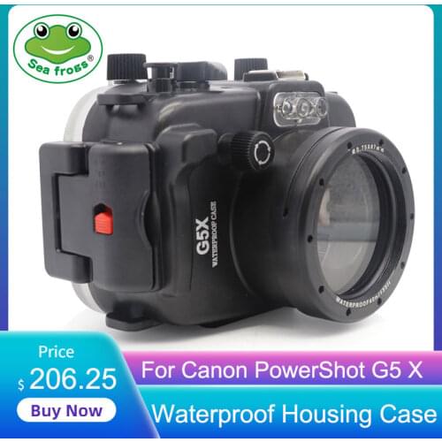 For Canon PowerShot G5 X Digital Camera Diving Case Underwater Waterproof Housing Case Transparent Waterproof Cover
