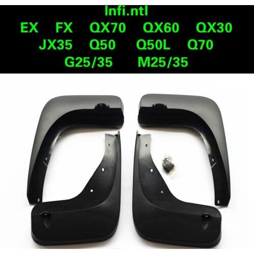 FOR Infintl EX FX QX70 QX60 QX50 QX30 JX35 Q50 Q50L Q70L G25/35 M25/35 Car mudguards,fender Special car 2015 2016 2017 2018