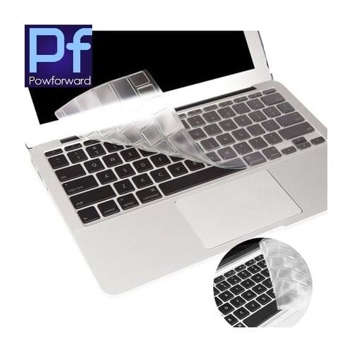 For Macbook air pro 13.3 Inch free shipping 2016 new (3pcs) Ultra Thin Clear Soft TPU US Keyboard Cover Skin