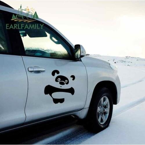 EARLFAMILY 58cm x 52.7cm Pooh Russia Cartoon Hero Art Big Car Sticker Side Door Home Wall Decor Art Vinyl Decal Car Styling