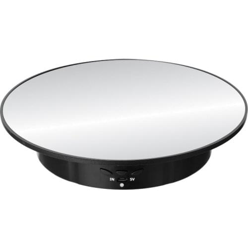 200MM Electric Display Stand Adjustable 3 Speed Electric Turntable 360 Degrees Rotating Display Stand Intelligent Charging