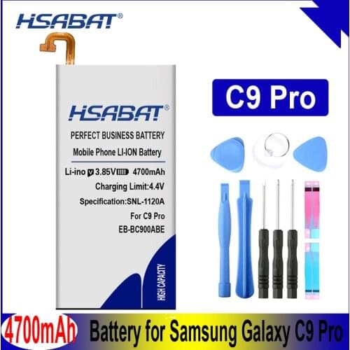 HSABAT 4700mAh EB-BC900ABE Battery for Samsung Galaxy C9 Pro, Galaxy C9 Pro Duos, SM-C9000, SM-C9008, SM-C900F, SM-C900Y