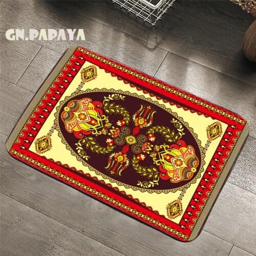 Retro indian mandalas Carpet bohemian Bathroom Floor Mats Toilet Rugs Kitchen Area Rug Art mandala Pad Absorbent Front Door Mat
