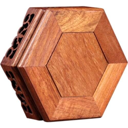 Redwood Carving Base Chinese Display Statue Incense Burner Pedestal Wood Base