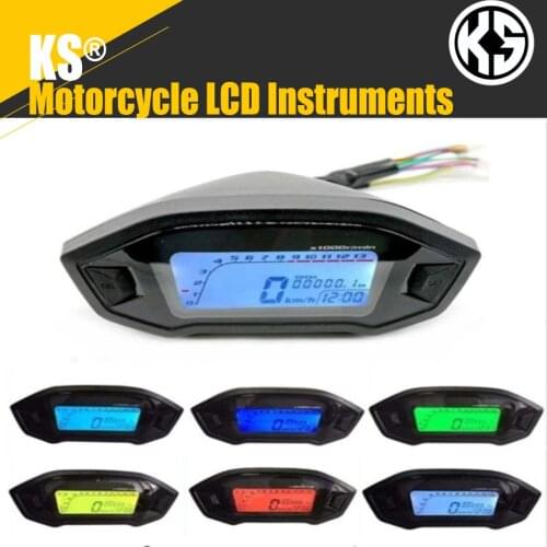 Motorcycle modified LCD instrument, adjustable 2-4 cylinders, mileage, fuel meter, adjustable 1-4 gears