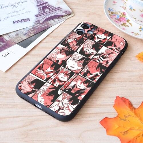 For iPhone Todoroki Shoto Collage Print Soft Matt Apple iPhone Case