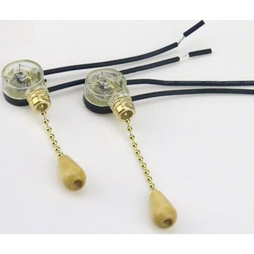Wall Pull Chain Switch Device For DIY Pendant Light Wall Sconce Chandelier Ceiling Lamp Base Lighting Accessories