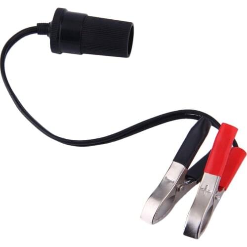 Newest 12 Volt Battery Terminal Clip-on Cigar Cigarette Lighter Power Socket Adapter Plug Car Boat Van For Camping dropshipping