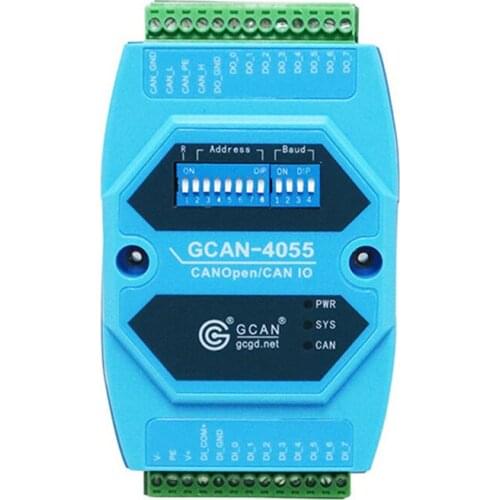 A new CANopen I / O digital interface module CANbus converter controlled by communication