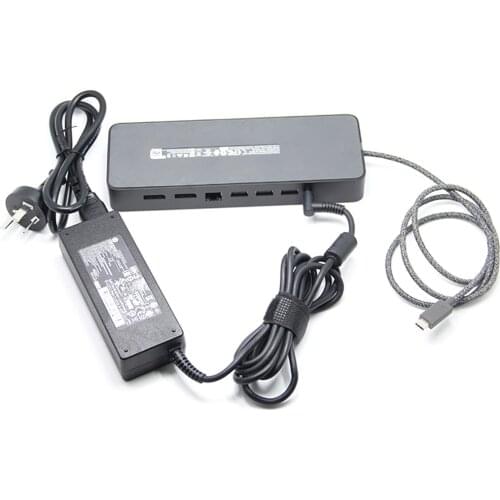 Original HSA-B005DS 925698-001 935326-001 for Hp usb-c displayport universal dock usb 3.0 + Power Adapter
