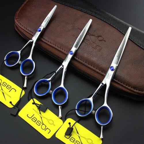 Barber Hair Cutting Scissors 4" 5" 5.5" Jason 440C JP Steel Hairdressing Thinning Scissors with Finger Rest Hot Sell Salon 301
