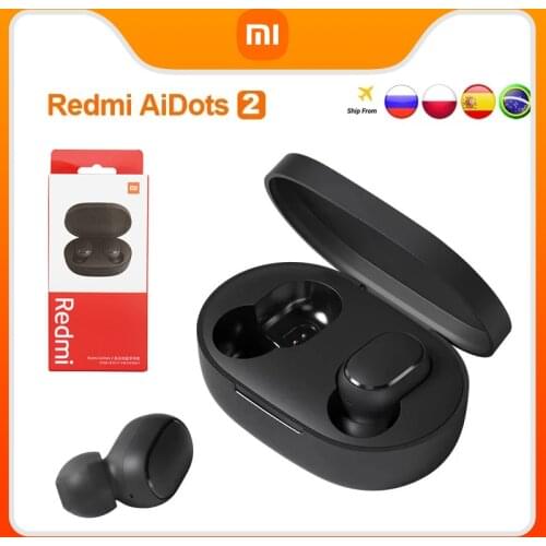 Original Xiaomi Redmi Airdots 2 TWS Wireless Bluetooth 5.0 Earphone Wireless Earbuds Basic redmi 2 Auto Link TWSEJ061LS