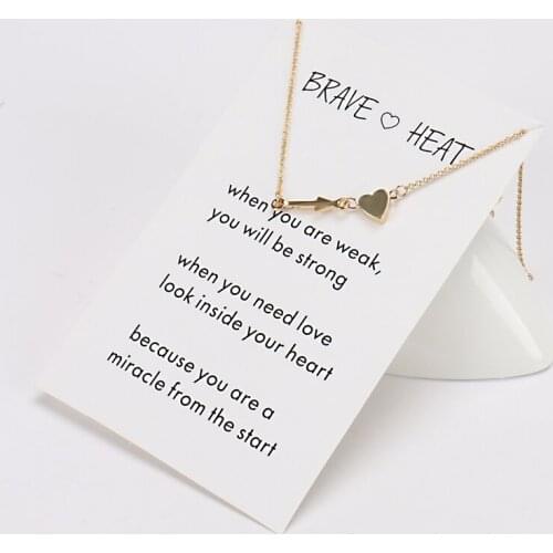 Wish Card Silver Chains