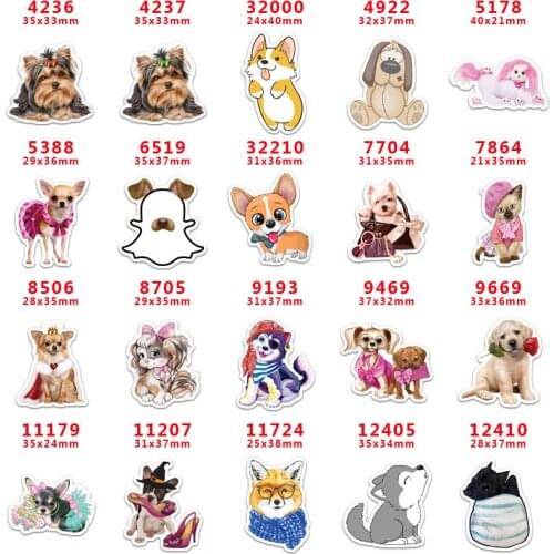 10 Pcs Cartoon Planar Resin Cabochons PR4236