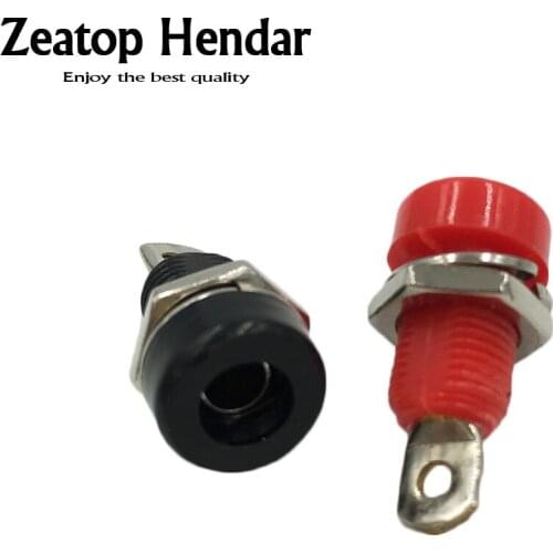 20Pcs 4mm Binding Post Banana Jack Socket Panel Mount for Safety Protection Plug Test Probe Connector