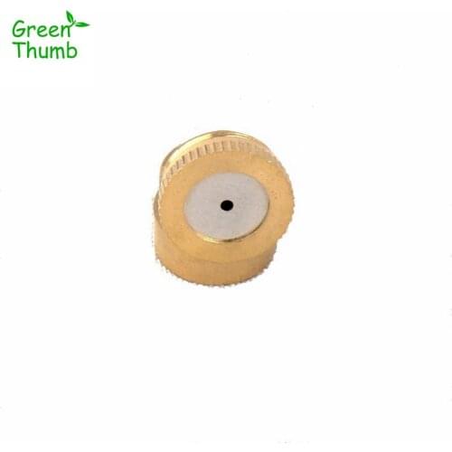 24pcs Green Thumb 1/4 Inch Brass Spray Misting Nozzle Sprinklers for Garden Irrigation System Brass Spray Misting Nozzle