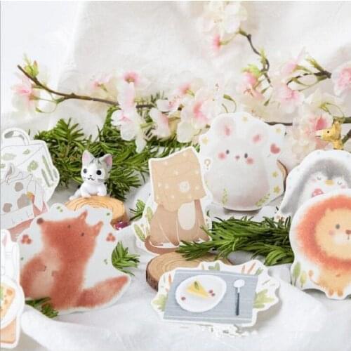 30sheets Kawaii Memo Pad Style Paper Sticky Notes Bookmark School Office Stationery Animal Student Gift Reward