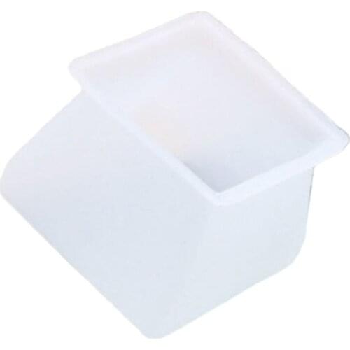 4 Pcs Square Furniture Silicon Protection Cover Anti-slip Bottom Pads Table Feet AXYC