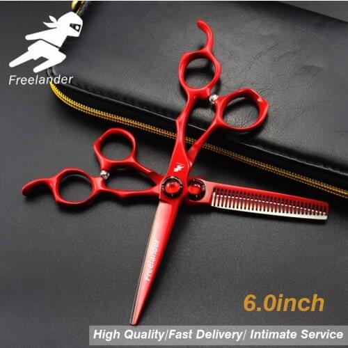 6 inch Professional hair Barber scissors set straight scissors and Thinning Scissors hair care & styling