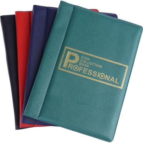 120 Pockets PVCMini Coins Album Collection Book Penny Commemorative Coin Storage Album Book Coin Holders Collector Gifts