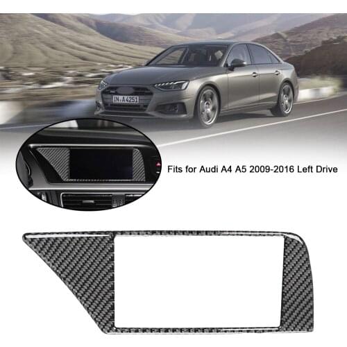 Artudatech Carbon Fiber Navigation GPS Panel Cover Trim For Audi A4 A5 2009-2016 Car Accesories
