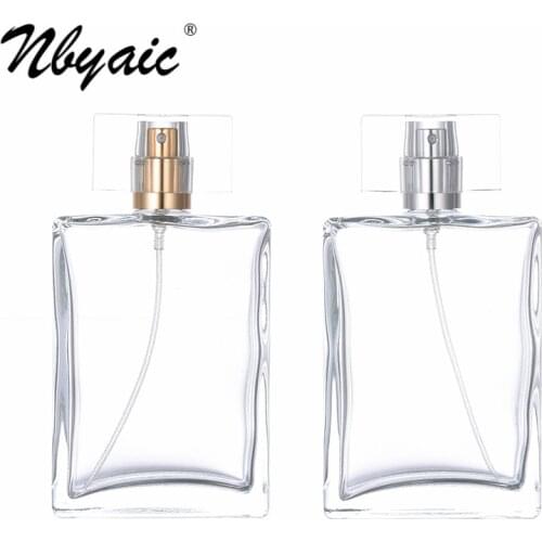 Nbyaic Perfume sub-bottling 100ml large capacity bottle perfume replacement empty bottle spray bottle high-end glass bottle 1pcs