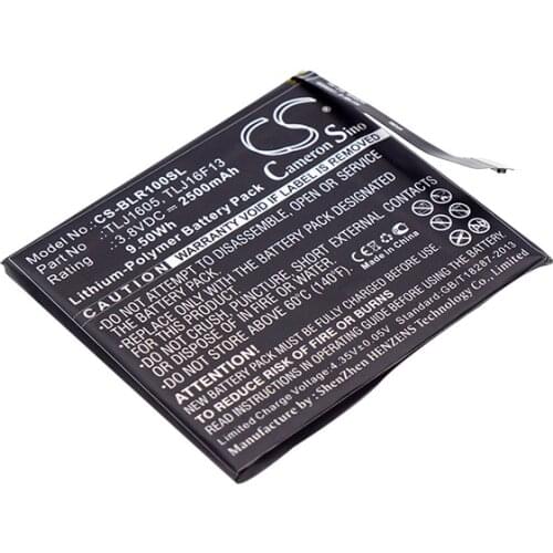 CS 2300mAh/8.74Wh battery for BLU R0030UU,R1 HD,S0210UU,Studio Touch C675940250T,TLJ1605,TLJ1607,TLJ16F13,TPJ16G20