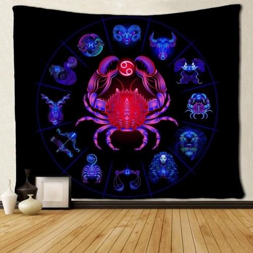 Cancer Tapestries Hippie Art Wall Hanging Throw Tablecloth