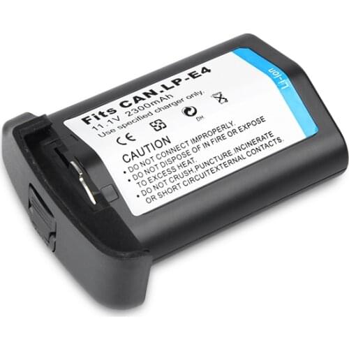 Dinto 1pc 7.4V 2300mAh LPE4 LP E4 LP-E4 Li-ion Camera Battery for Canon EOS-1D X / 1Ds Mark III / 1D Mark IV / 1D Mark III
