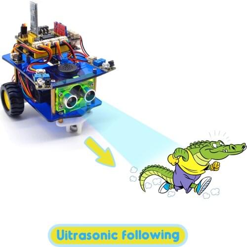 Keyestudio Desktop Mini Bluetooth Smart Robot Car Kit V3.0 for Arduino Robot STEM/Support Mixly blocks coding