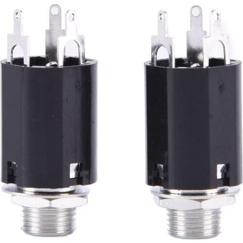 IRIN 2Pcs Guitar Endpin Jack 6.35mm Input for Electric Guitar Bass Output New Arrival High Quality Guitar Parts & Accessories