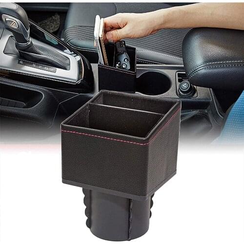 Car Center Control Storage Box Square Container Cup Holder Pocket Console Pocket Seat Catcher Pocket Organizer Coin Collector