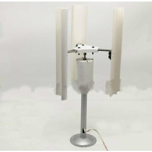 Horizontal-axis wind turbine model Three-phase permanent magnet generator DIY display of windmill toy night lights