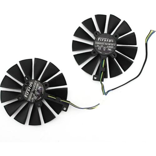 Original Graphic cards cooling fan FDC10M12D9-C DC12V 0.25A Diameter 95MM 13 blades 1Set