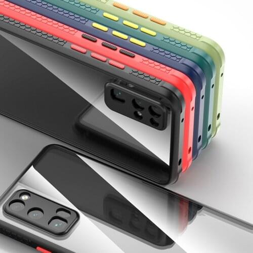 Shockproof Case For Samsung S21 Ultra S20 FE Plus Note 20 A51 A71 A31 A41 A21S M31 M51 A42 5G A12 A52 A72 Transparent Back Cover