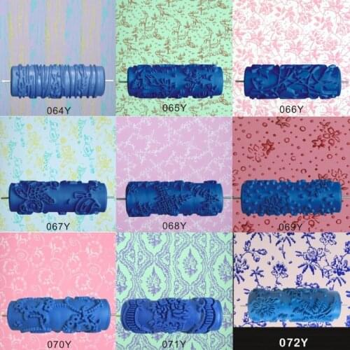 5" Embossed Paint Roller Sleeve Wall Texture Stencil Brush Pattern Decor 055Y -081Y Sep12 Drop Ship Dropshipping