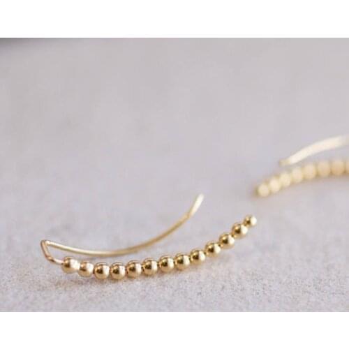 Gold Filled Piercing Ear Cuff Clip Earrings Handmad Gold Wrap Oorbellen Minimalist Best Friend Gift Brincos Earrings For Women